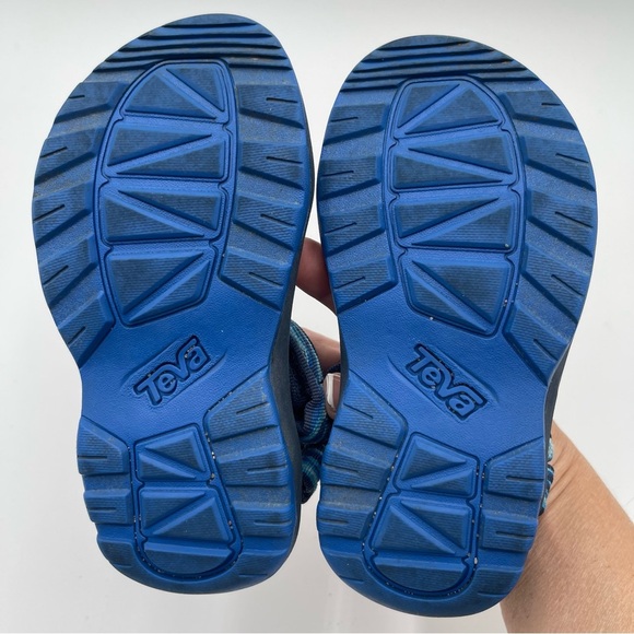 Teva Kid's 11 Hurricane XLT 2 Sandal Delmar Sea Blue Wave 1019390Y Waterproof - Picture 10 of 12